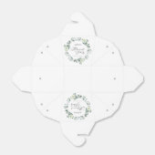 グリーンユーカリ葉パネスボタニカルリタイアパーティー フェイバーボックス (折り畳みなし)