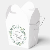 グリーンユーカリ葉パネスボタニカルリタイアパーティー フェイバーボックス (オープン)