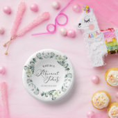 グリーンユーカリ葉パネスボタニカルリタイアパーティー ペーパーボウル (パーティー)