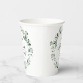 グリーンユーカリ葉パネスボタニカルリタイアパーティー 紙コップ (右)