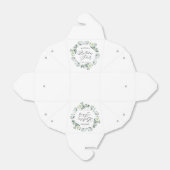 グリーンユーカリ葉パネス植物誕生日パーティー フェイバーボックス (折り畳みなし)