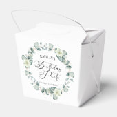 グリーンユーカリ葉パネス植物誕生日パーティー フェイバーボックス (裏面サイド)