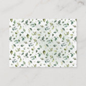 グリーンユーカリ表示なしラッピングシャワー エンクロージャーカード (裏面)
