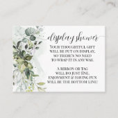 グリーンユーカリ表示なしラッピングシャワー エンクロージャーカード (正面)