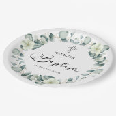 グリーンユーカリ離れパプティス ペーパープレート (アングル)