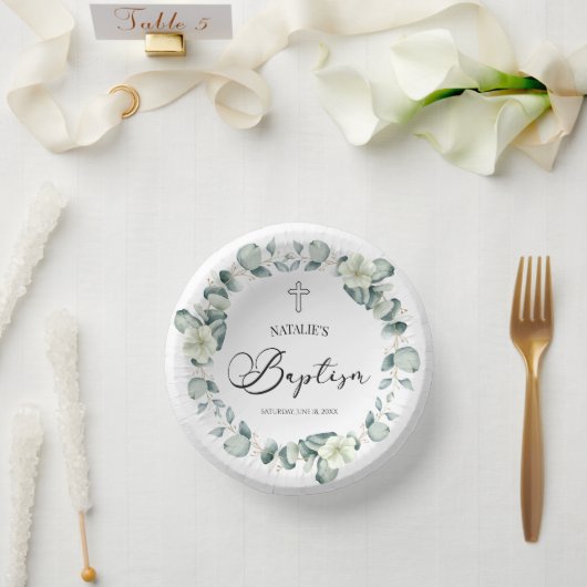 グリーンユーカリ離れパプティス ペーパーボウル (ウェディング)