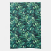 グリーンユーカリ離れ キッチンタオル (縦)