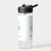 グリーンヨガ呼吸ホワイトフローラ ウォーターボトル (左面)