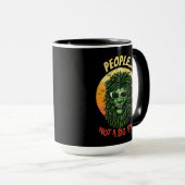 グリーンライオンの人々大きなファンではない マグカップ (正面右)