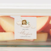 グリーンライオン赤ちゃんシャワーラベル ラベル (貼付)