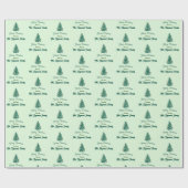 グリーンライトクリスマスツリー ラッピングペーパー (フラット)