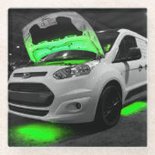 グリーンライトバン ガラスコースター (正面)