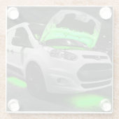 グリーンライトバン ガラスコースター (裏面)