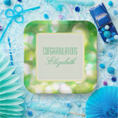 グリーンライト紙プレート ペーパープレート (パーティー)