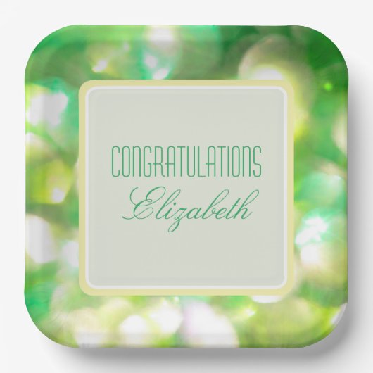 グリーンライト紙プレート ペーパープレート (正面)