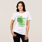 グリーンライフにまつわる名言 トライブレンドTシャツ (正面全面)