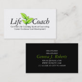 グリーンライフコーチスピリチュアル相談指導 名刺 (正面/裏面)