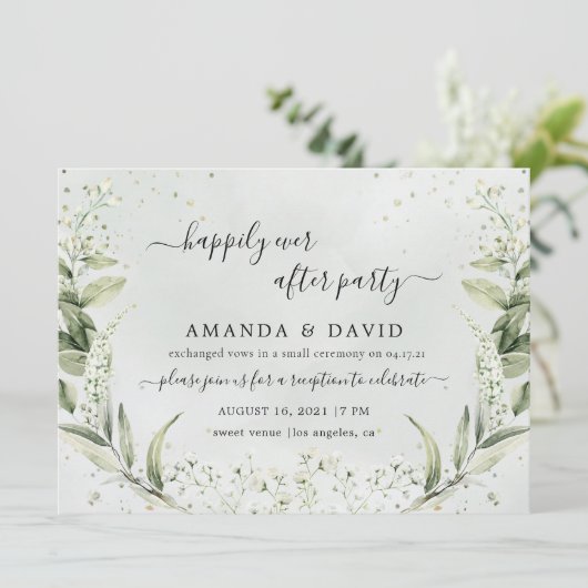 グリーンライフ ハッピーエバーアフター 結婚式披露宴 招待状 (スタンド正面)