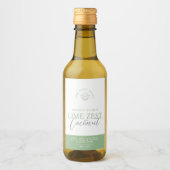 グリーンライムとココナッツワックスは製品ラベルを溶かす ワインラベル (正面)