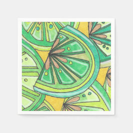 グリーンライムアイカクテルナプキンズ スタンダードカクテルナプキン