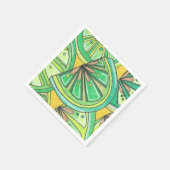 グリーンライムアイカクテルナプキンズ スタンダードカクテルナプキン (角)