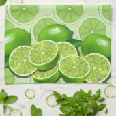 グリーンライムフルーツキッチンデザインキッチンタオル キッチンタオル (折り畳み)