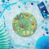 グリーンライメイ紙パーティープレート ペーパープレート (パーティー)