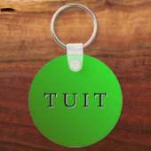 グリーンラウンドチュイットキーチェーン キーホルダー (正面)