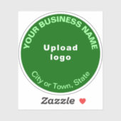 グリーンラウンドビニールステッカーの営業拠点 シール (シート)