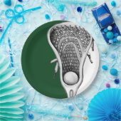 グリーンラクロススポーツパーティー紙プレート ペーパープレート (パーティー)