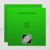 グリーンラグビー 招待状 (正面/裏面)
