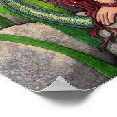 グリーンラグーンマーメイドアートポスタープリント ポスター (角)