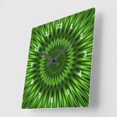 グリーンラグーン スクエア壁時計 (傾斜)