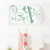 グリーンラストトーストビーチバチェロレッテ週末旗 横断幕 (インサイチュ)