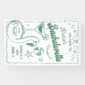 グリーンラストトーストビーチバチェロレッテ週末旗 横断幕 (横)