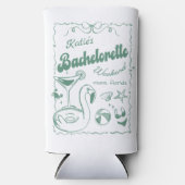 グリーンラストトーストビーチバチェロレッテ スリム缶クーラー (正面)