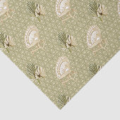 グリーンラタン椅子とパームリーフ3 薄葉紙 (詳細)