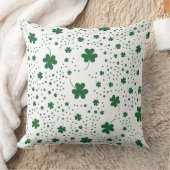 グリーンラッキークローバーエステティックピロー クッション (ブランケット)