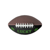 グリーンラッキークローバーカスタムミニサッカー アメリカンフットボール (正面)