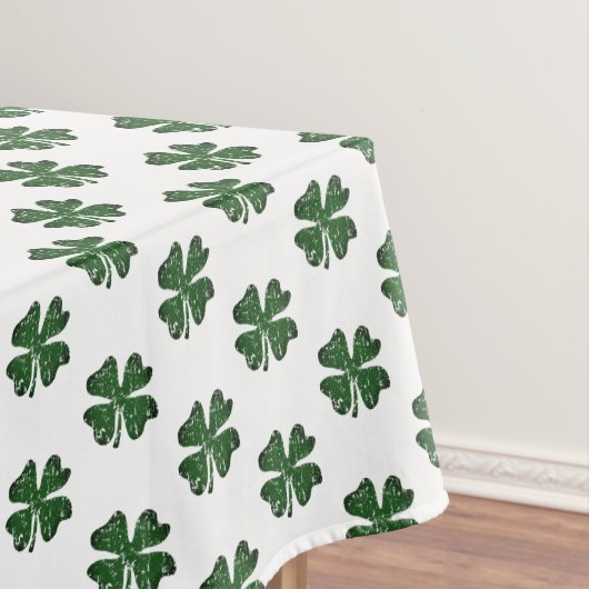 グリーンラッキークローバープリントセントパトリックの日パーティー テーブルクロス (インサイチュ)