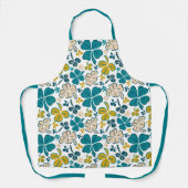 グリーンラッキーシャームロッククローバーセントパトリックの日4月 エプロン (正面)