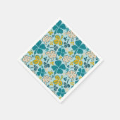 グリーンラッキーシャームロッククローバーセントパトリックの日 スタンダードカクテルナプキン (角)