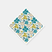 グリーンラッキーシャームロッククローバーセントパトリックの日 スタンダードカクテルナプキン (角)