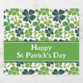 グリーンラッキーシャームロッククローバーセントパトリックの日 ビールラベル (シングルラベル)