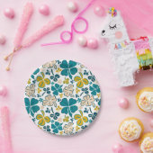 グリーンラッキーシャームロッククローバーセントパトリックの日 ペーパープレート (パーティー)