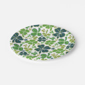 グリーンラッキーシャームロッククローバーセントパトリックの日 ペーパープレート (アングル)