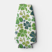 グリーンラッキーシャームロッククローバーセントパトリックの日 ボトルクーラー (正面)