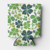 グリーンラッキーシャームロッククローバーセントパトリックの日 缶クーラー (正面)