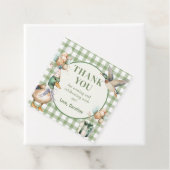 グリーンラッキーダックバルーン誕生日メッセージカード フェイバータグ (インサイチュ)