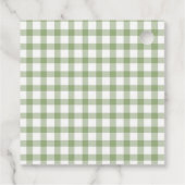 グリーンラッキーダックバルーン誕生日メッセージカード フェイバータグ (裏面)